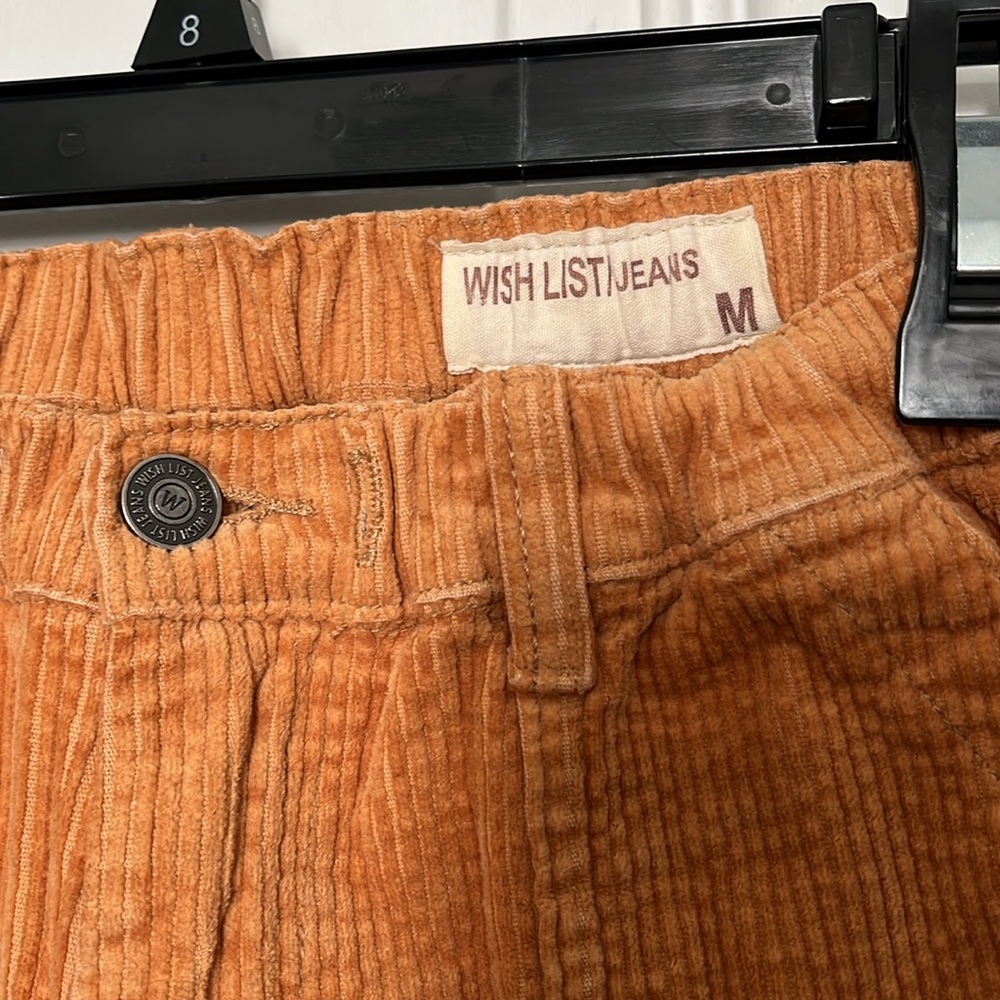 Wishlist Orange Corduroy Pants - M - Picture 2 of 7